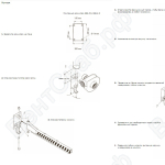 Инструкция по мантажу вытяжной катушки на поворотной консоли с электроприводом MHR (650, 850, 1050)
