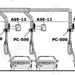 централизованная система удаления выхлопных газов, состоящая из 3-х вытяжных устройств «DP-75-3/SP» с автоматическими заслонками «MD»