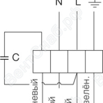 Схема подключения. Вентилятор KVO 100, KVO 125, KVO 160, KVO 200, KVO 250, KVO 315