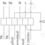 Схема подключения. Вентилятор KVK 200, KVK 250, KVK 315, KVK 355, KVK 400, KVK 500