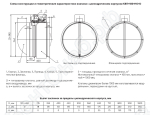 Схема конструкции и геометрические характеристики клапана КВП-180-НО-D