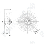 Осевой вентилятор ebmpapst S2D250BA0201