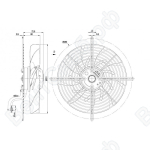 Осевой вентилятор ebmpapst S2D250BI0201