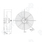 Осевой вентилятор ebmpapst S2E300BA0109