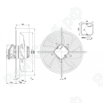 Осевой вентилятор ebmpapst S2E300BP0236