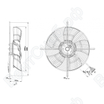 Осевой вентилятор ebmpapst S4D300BS3437