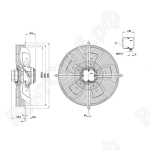 Осевой вентилятор ebmpapst S4D500AE0301