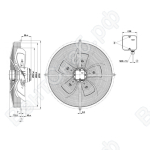 Осевой вентилятор ebmpapst S4D560AB0101