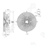 Осевой вентилятор ebmpapst S4D560BQ0105