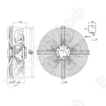 Осевой вентилятор ebmpapst S4D630BH0107