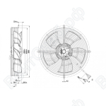 Осевой вентилятор ebmpapst S4E300AS7230