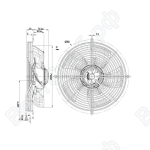 Осевой вентилятор ebmpapst S4E300BS7231