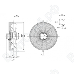 Осевой вентилятор ebmpapst S4E450AO0901