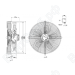 Осевой вентилятор ebmpapst S6D800BA0109