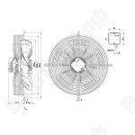 Осевой вентилятор ebmpapst S6E400AN2446