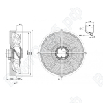 Осевой вентилятор ebmpapst S6E500AJ0301