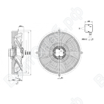 Осевой вентилятор ebmpapst S8D500AJ0301