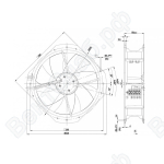 Осевой вентилятор ebmpapst W1G250HH3752