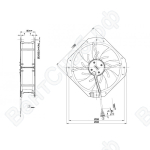 Осевой вентилятор ebmpapst W2D250HI0205