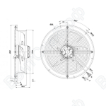 Осевой вентилятор ebmpapst W2D300CP0230