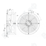 Осевой вентилятор ebmpapst W2D300CP0248
