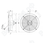 Осевой вентилятор ebmpapst W2D315CQ1005