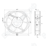 Осевой вентилятор ebmpapst W2E142BB0101
