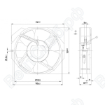 Осевой вентилятор ebmpapst W2E142BB0501