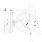 Осевой вентилятор ebmpapst W2E143AA0901