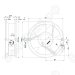 Осевой вентилятор ebmpapst W2E143AB1501