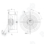 Осевой вентилятор ebmpapst W2E200CF0225