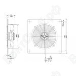 Осевой вентилятор ebmpapst W2E250DE6502