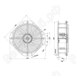 Осевой вентилятор ebmpapst W2E250HJ5215