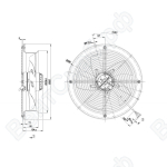 Осевой вентилятор ebmpapst W2E300CP0230