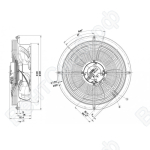 Осевой вентилятор ebmpapst W3G400CC2251