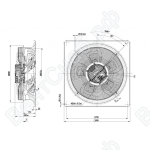 Осевой вентилятор ebmpapst W3G630GU2301