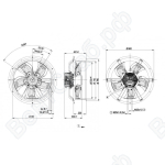 Осевой вентилятор ebmpapst W3G710CZ0806