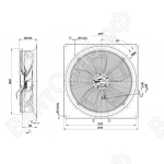 Осевой вентилятор ebmpapst W3G800GM6721