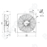 Осевой вентилятор ebmpapst W3G910MU2503