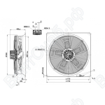 Осевой вентилятор ebmpapst W3G990GZ0291