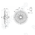 Осевой вентилятор ebmpapst W4D450CO1402