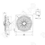 Осевой вентилятор ebmpapst W4D450DO1011