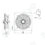 Осевой вентилятор ebmpapst W4D500DJ0306