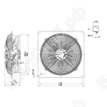 Осевой вентилятор ebmpapst W4D630DF0304