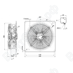 Осевой вентилятор ebmpapst W4D630GH0101