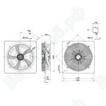 Осевой вентилятор ebmpapst W6D630DN0102