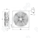 Осевой вентилятор ebmpapst W6D710GH0101