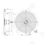 Осевой вентилятор ebmpapst W6E450CP0201