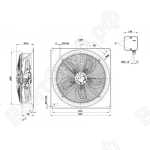 Осевой вентилятор ebmpapst WZD910GG0301