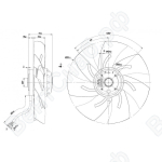 Осевой вентилятор ebmpapst A2D250AH0201